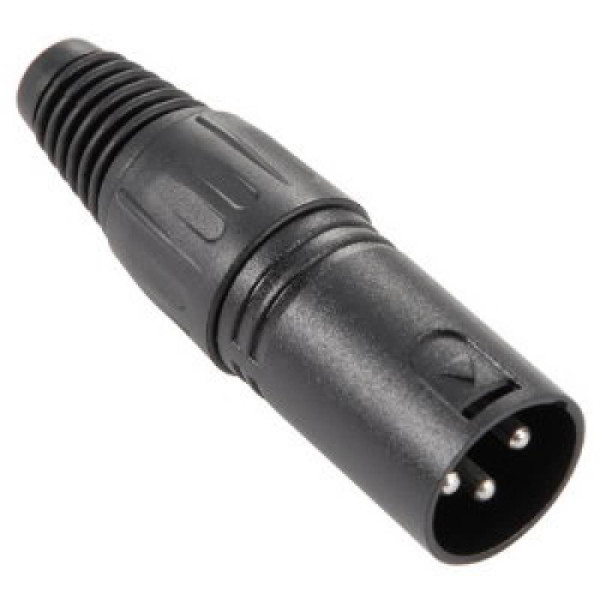 ADAM HALL 7850 XLR PLUG MALE BLACK