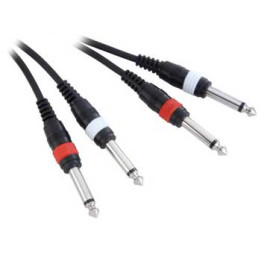 ADAM HALL K3TPP0100 CABLE 2 x 6,3 JACK - 2 x 6,3 JACK 1M