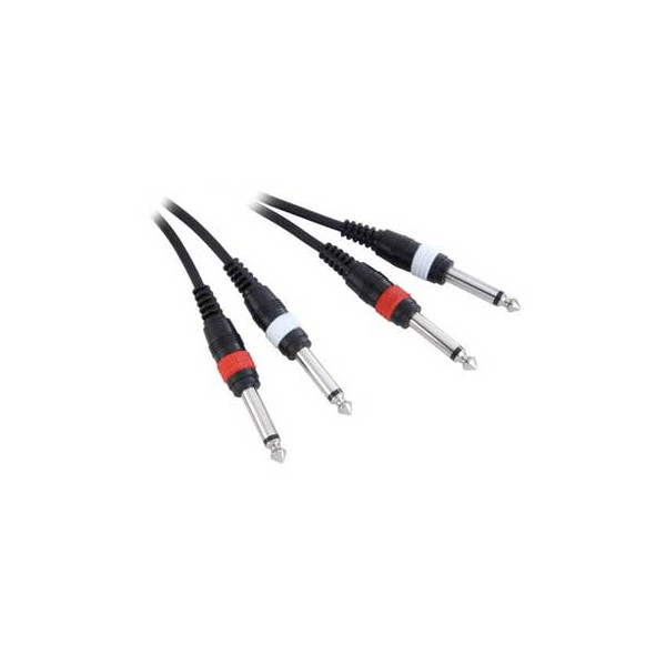 ADAM HALL K3TPP0100 CABLE 2 x 6,3 JACK - 2 x 6,3 JACK 1M
