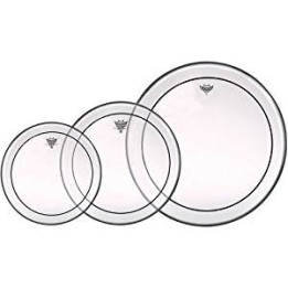 PLASTIKA KOŽA REMO PINSTRIPE CLEAR SET 10" 12" 16