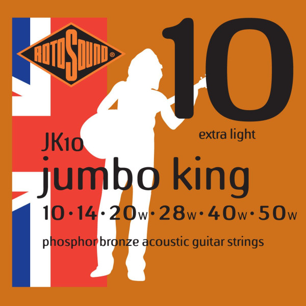 ROTOSOUND JK10 PHOSPHOR BRONZE ACOUSTIC GUITAR STRINGS