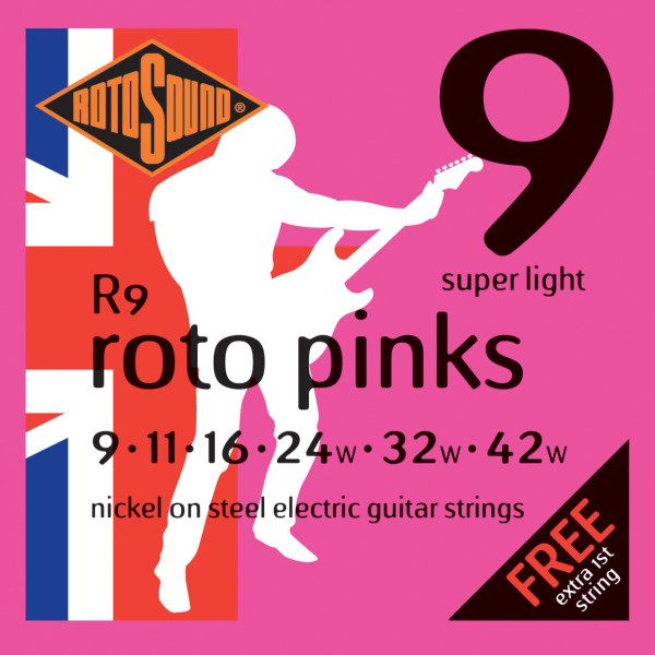 ROTOSOUND PINKS ELECTRIC GUITAR STRINGS