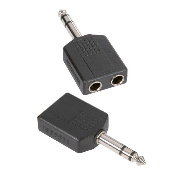 ADAM HALL 7546 Y 2X6.3 STEREO JACK F TO 6.3 STEREO ADAPTOR