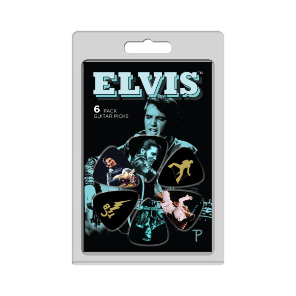 PERRI'S LP-EP4 ELVIS PRESLEY 6-PACK GUITAR PICKS