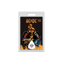 PERRI'S LP-ACDC4 AC/DC 6-PACK GUITAR PICKS