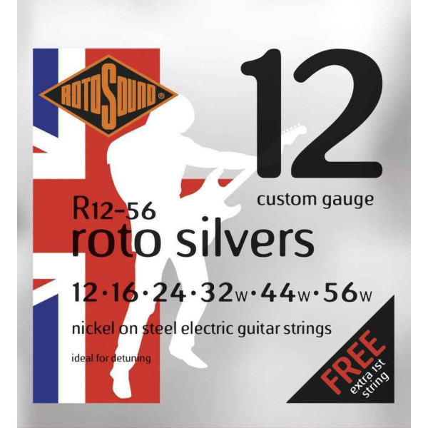ROTOSOUND R12-56 ROTO SILVERS ELECTRIC GUITAR STRINGS