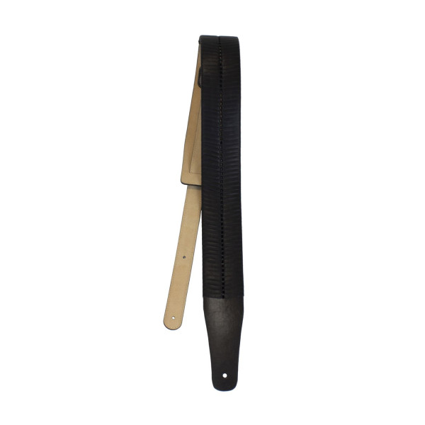 PERRI'S P25WV-7551 WEAVED BLACK GUITAR STRAP