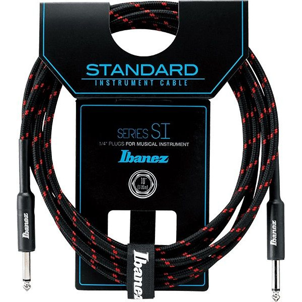 IBANEZ SI10-BW 6.3mm MONO JACK to 6.3mm MONO JACK 3m INSTRUMENT CABLE