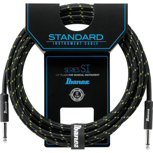 IBANEZ SI20-BG 6.3mm MONO JACK to 6.3mm MONO JACK 6M INSTRUMENT CABLE