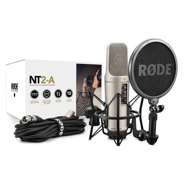 RODE NT2-A STUDIO SOLUTION CONDENSER MICROPHONE BUNDLE