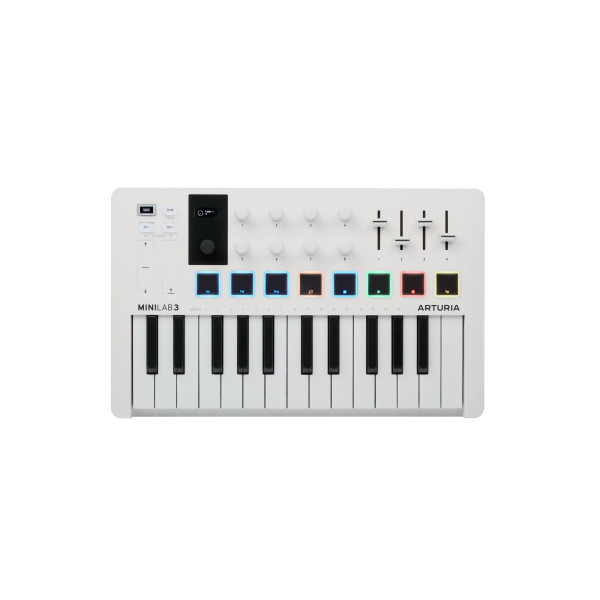ARTURIA MINILAB 3 WHITE USB MIDI KEYBOARD CONTROLLER
