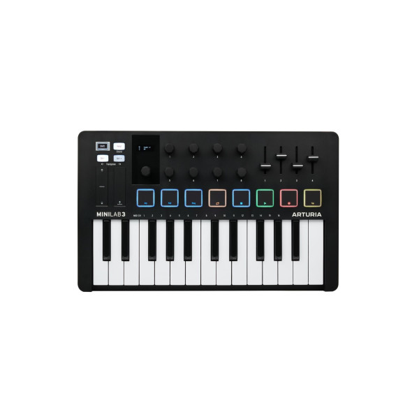 ARTURIA MINILAB 3 BLACK USB MIDI KEYBOARD CONTROLLER