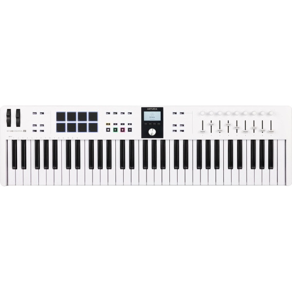 ARTURIA KEYLAB ESSENTIAL 61 MkIII WHITE USB MIDI KEYBOARD CONTROLLER