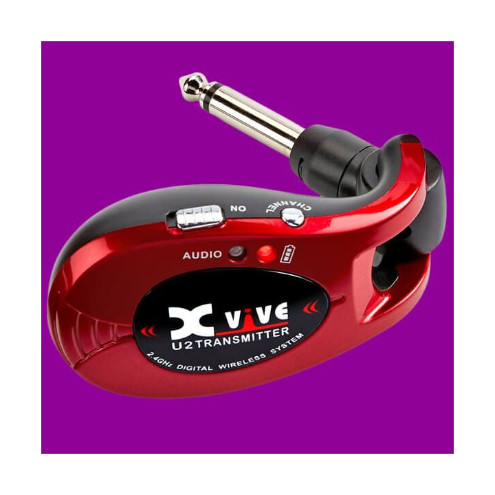 XVIVE U2 RED WIRELESS SYSTEM FOR GUITAR