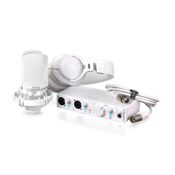 ARTURIA MINIFUSE RECORDING PACK WHITE AUDIO INTERFACE BUNDLE