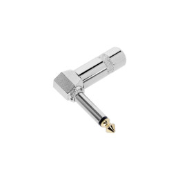 ADAM HALL K3CJM2A RIGHT-ANGLED 6.3mm MONO JACK GOLD-PLATED TIP CONNECTOR