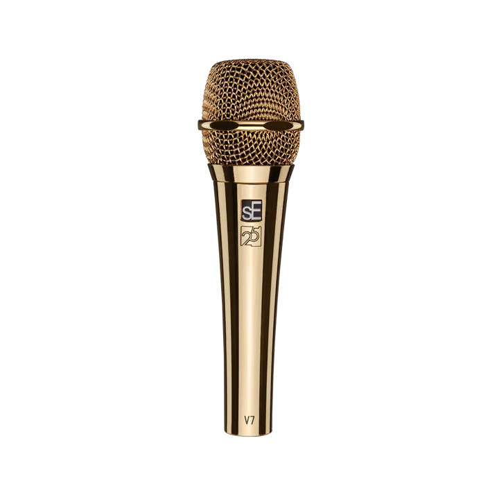 SE ELECTRONICS V7 GOLD 25 ANNIVERSARY DYNAMIC VOCAL MICROPHONE