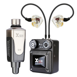 XVIVE U4T9 BLACK BUNDLE IN-EAR MONITOR WIRELESS SYSTEM + T9 IN-EAR MONITORS