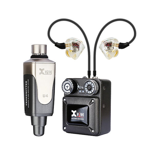 XVIVE U4T9 BLACK BUNDLE IN-EAR MONITOR WIRELESS SYSTEM + T9 IN-EAR MONITORS