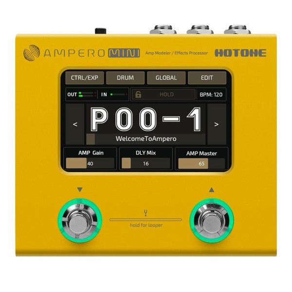 HOTONE MP-50MG AMPERO MINI AMP MODELLER MARIGOLD MULTIEFFECT PEDAL
