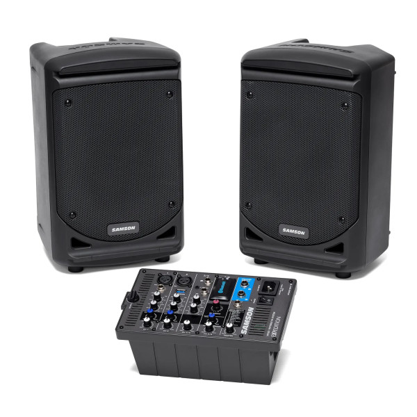 SAMSON XP300B EXPEDITION PORTABLE PA SYSTEM W BLUETOOTH, MIXER