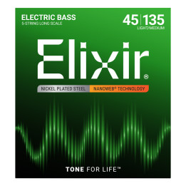 ELIXIR 045/135 LIGHT MEDIUM ŽICE ZA BAS GITARU