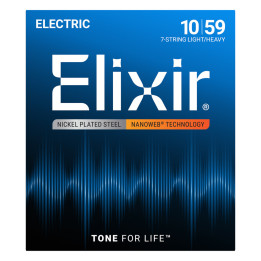 STRINGS ELIXIR 010 - 59 ELECTRIC NANOWEB 7-STRING