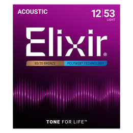 ELIXIR 012/53 LIGHT POLYWEB ŽICE ZA AKUSTIČNU GITARU