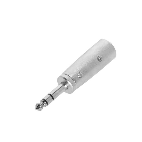 ADAM HALL K4AJM3XM3 6.3MM STEREO JACK MALE TO XLR MALE ADAPTER